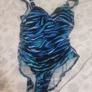 Womens Croft and Borrow Multi Colored Swimsuit